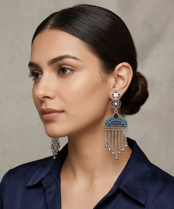 Multicolor_Alloy_Meenakari_Tassel_Drop_Earrings_For_Women