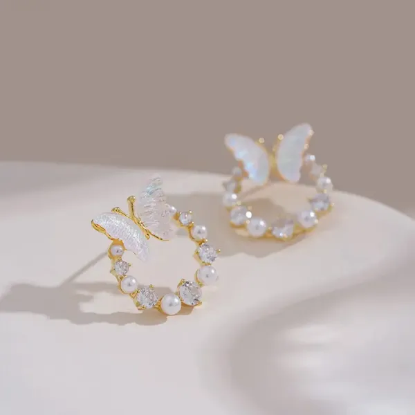 Gold_Alloy_Pearl_Crystal_Butterfly_Wreath_Stud_Earrings_For_Women