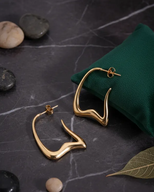Gold_Stainless_Steel_Sculptural_Wave_Hoop_Earrings_For_Women