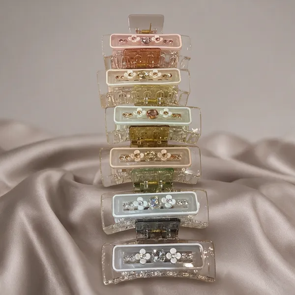 Multicolour_Acrylic_Claw_Clip_For_Women(Pack_Of_2)