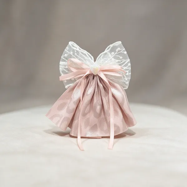 Pink_Stainless_Steel_Heart_Accent_Bow_Hair_Clip_Set_For_Women