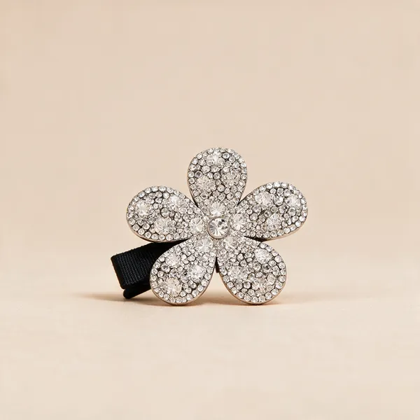 Black_Rhinestone_Crystal_Bloom_Alligator_Hair_Clip_For_Women