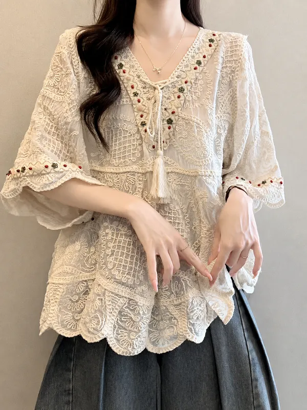 Off_White_Lace_Relaxed_Fit_Top_for_Women
