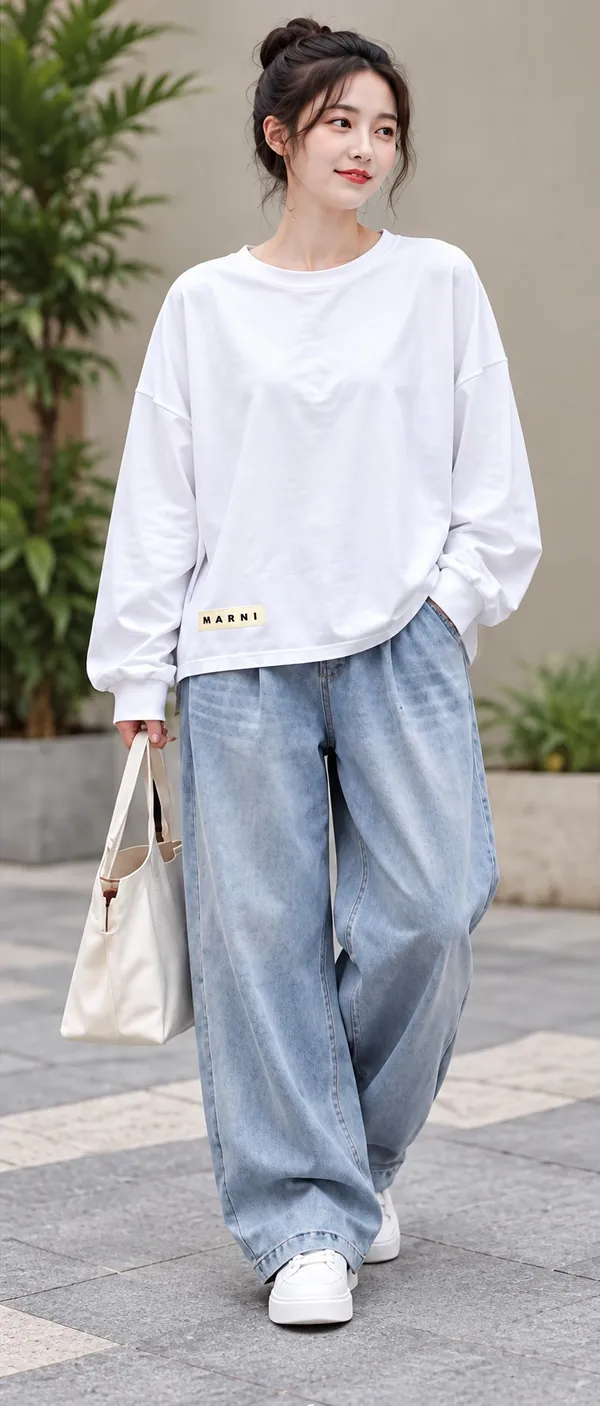 White_Oversized_Fit_Sweatshirt_for_Women