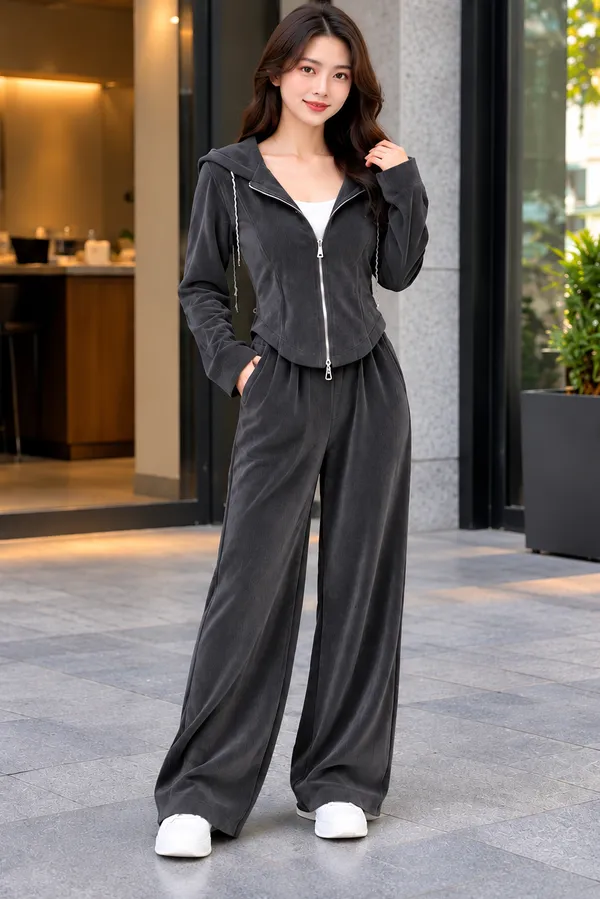 Dark_Grey_Textured_Relaxed_Fit_Tracksuit_Set_for_Women