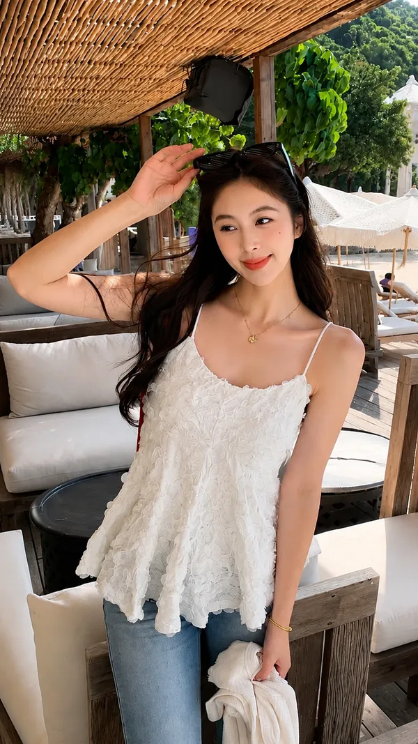 Off_White_Lace_Flared_Camisole_Top_for_Women