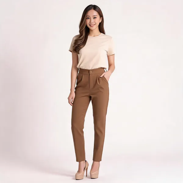 Brown_Textile_Crepe_Formal_Trouser_For_Women