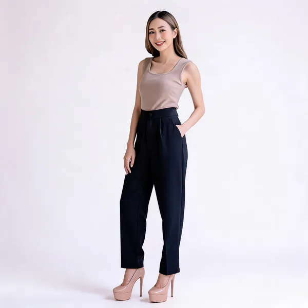 Black_Textile_Crepe_Formal_Trouser_For_Women