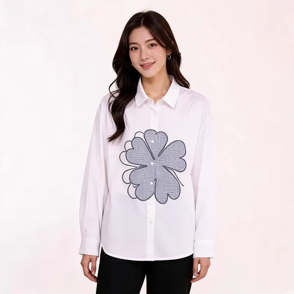 White_Stiff_Cotton_Oversized_Shirt_For_Women