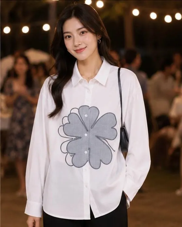 White_Stiff_Cotton_Oversized_Shirt_For_Women