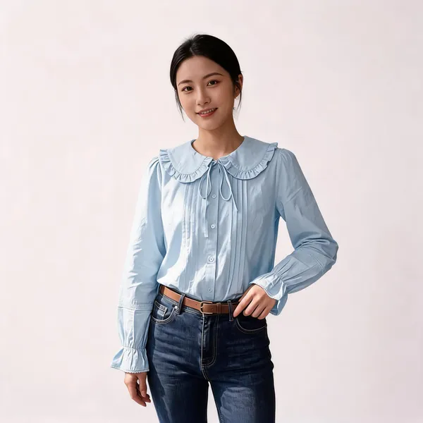 Sky_Blue_Cotton_Top_For_Women