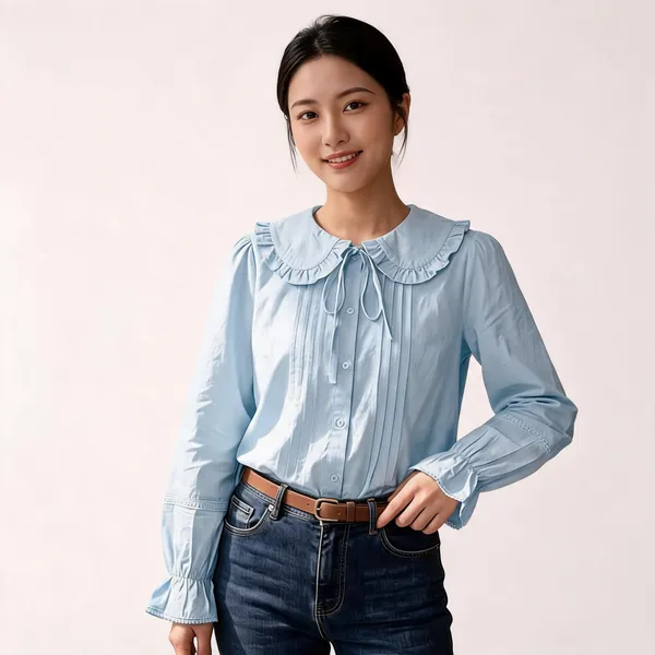 Sky_Blue_Cotton_Top_For_Women