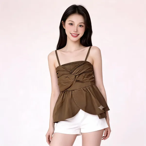 Brown_Denim_Top_For_Women