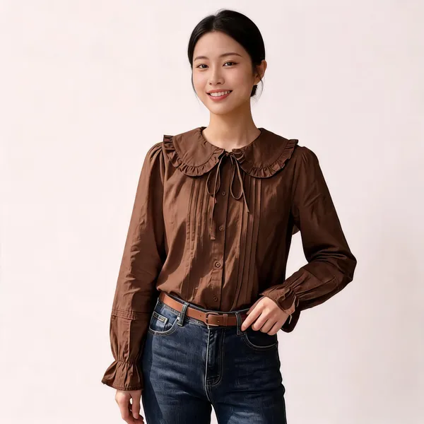 Brown_Cotton_Top_For_Women