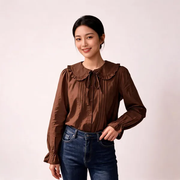 Brown_Cotton_Top_For_Women