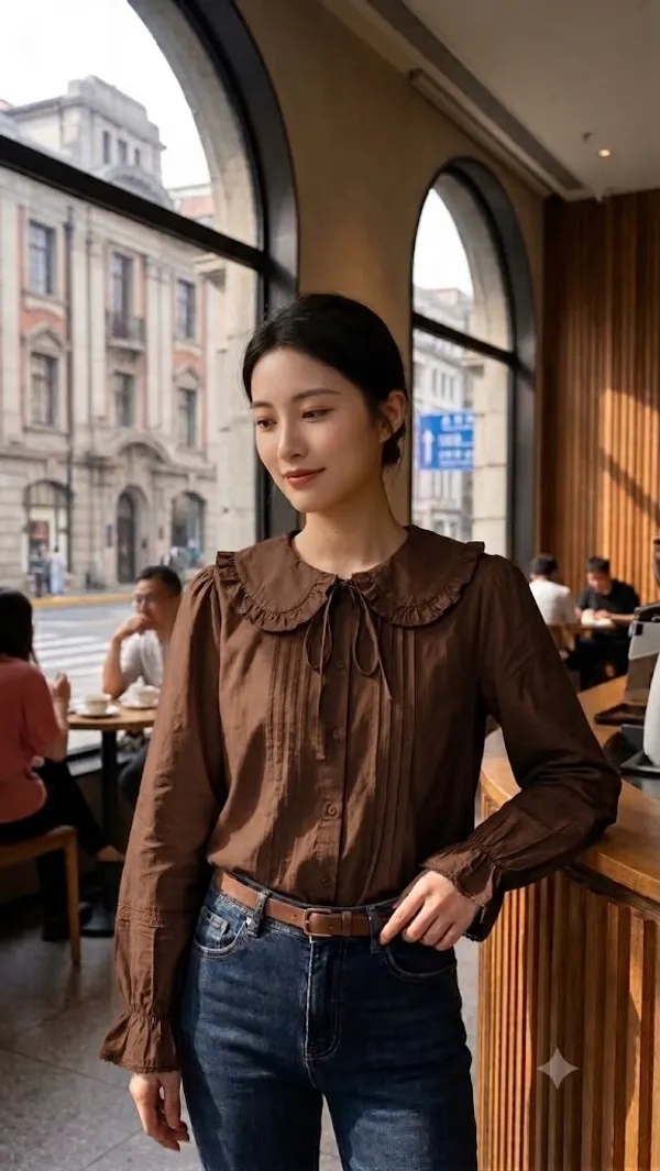 Brown_Cotton_Top_For_Women