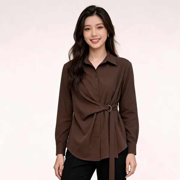 Brown_Crepe_Top_For_Women