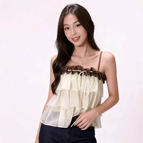 White_Chiffon_Top_For_Women