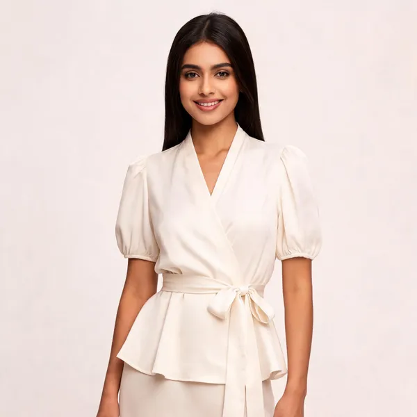 Off_White_Satin_Top_For_Women