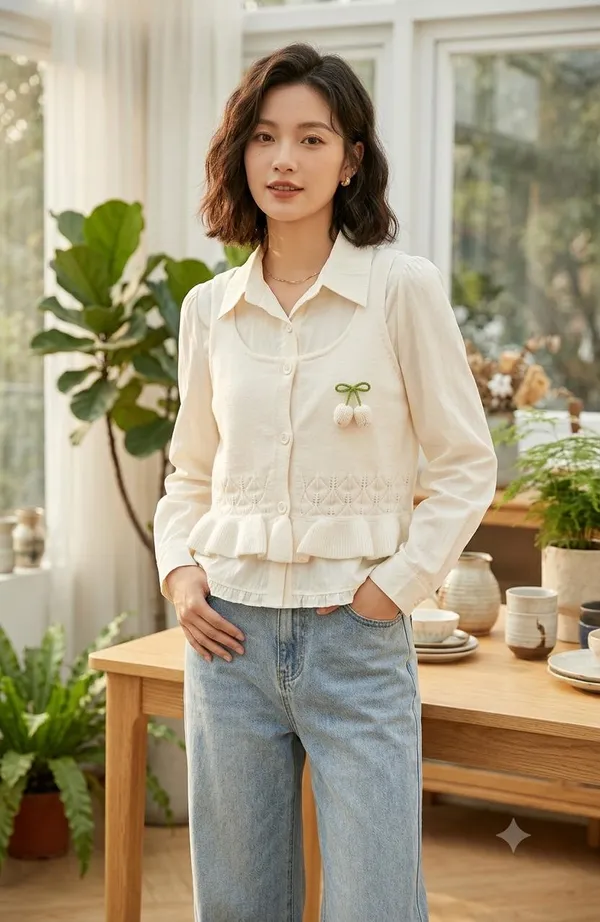Off_White_Cotton_Fur_Top_For_Women