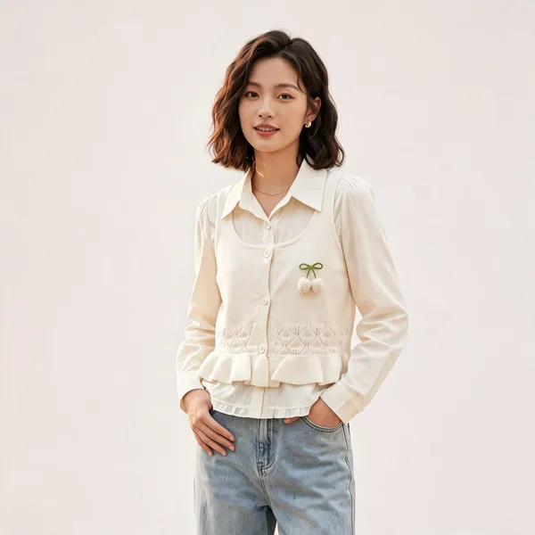 Off_White_Cotton_Fur_Top_For_Women