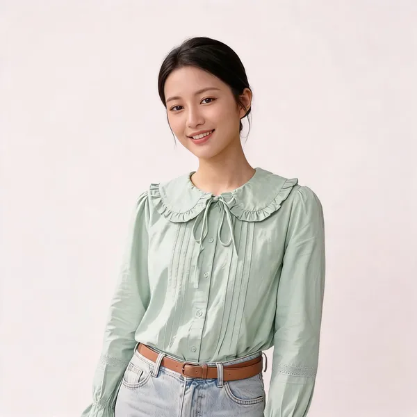 Green_Cotton_Top_For_Women