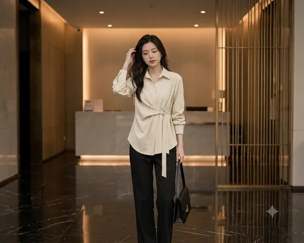 Beige_Textile_Crepe_Top_For_Women