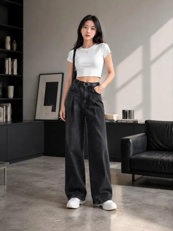 Carbon_Black_Denim_Wide_Leg_Jeans_For_Women