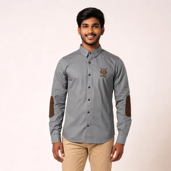 Grey_Cotton_Embroidered_Banna_Rajputana_Shirt_For_Men