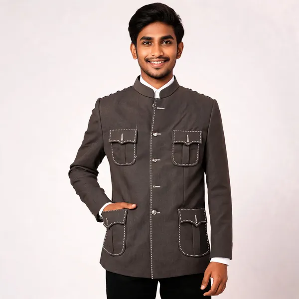 Black_Matty_Bandhgala_Nehru_Jacket_For_Men