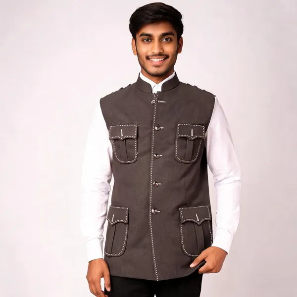 Black_Matty_Bandhgala_Nehru_Jacket_For_Men