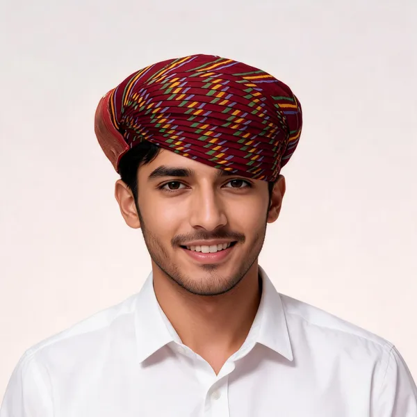 Multicolor_Cotton_Patterned_Traditional_Cap_For_Men