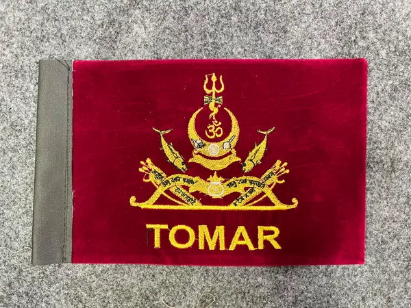 velvet_fabric__car_flag_tomar_rajput