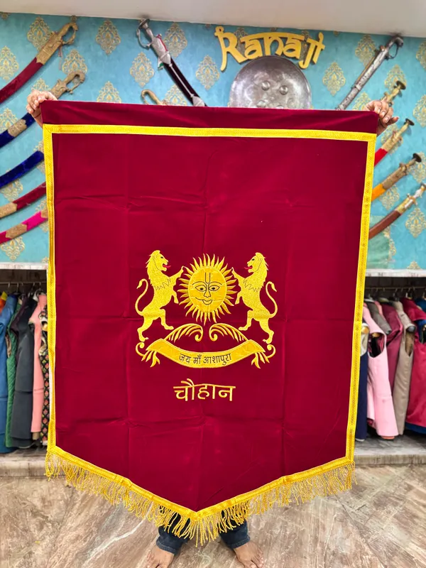 velvet_fabric_embroidery_banner_chouhan_rajput