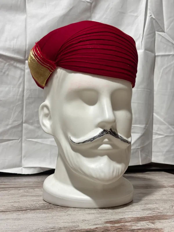 cotton_fabric_Red_Traditional_Turban_for_Men