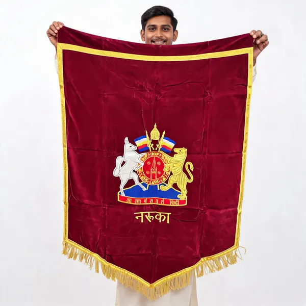 Maroon_Velvet_Embroidery_Banner_Naruka_Rajput