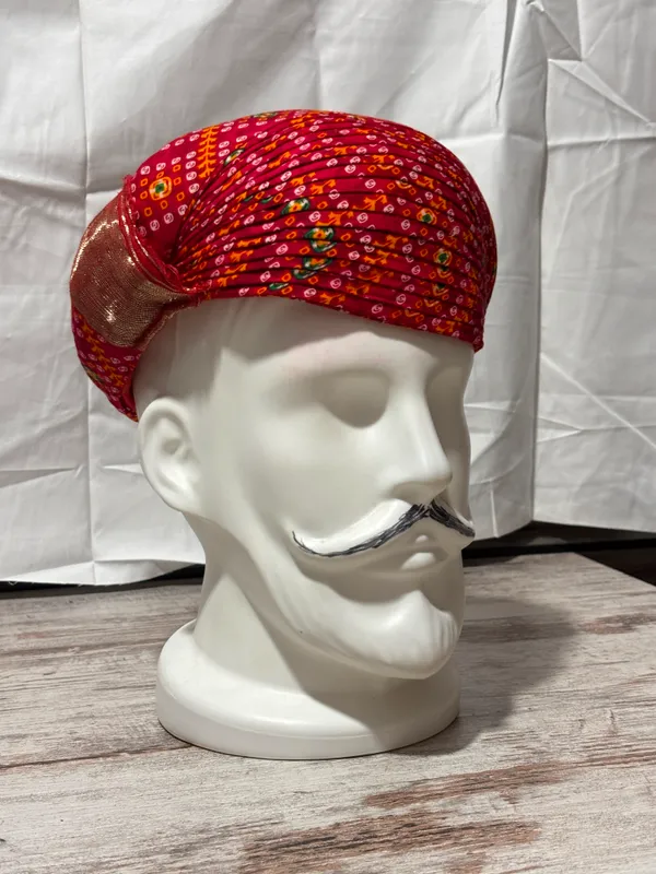 cotton_fabric_Red_Printed_Pre-Tied_Turban_for_Men