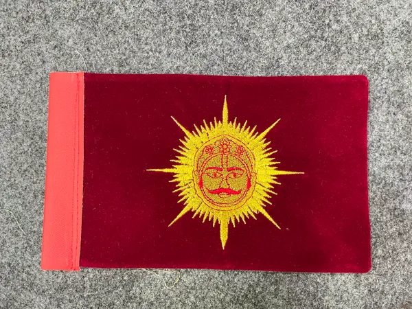 velvet_fabric_car_flag_suriye_vanshi_rajput