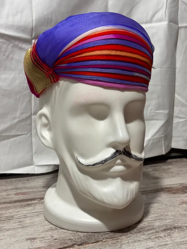 half_pyour_fabric_Multicolor_Traditional_Turban_for_Men
