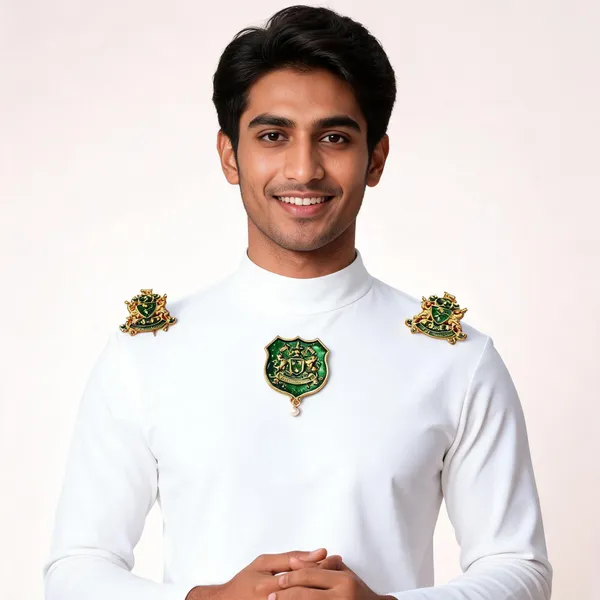 Green_And_Gold_Metal_Crest_Emblem_Set_For_Men