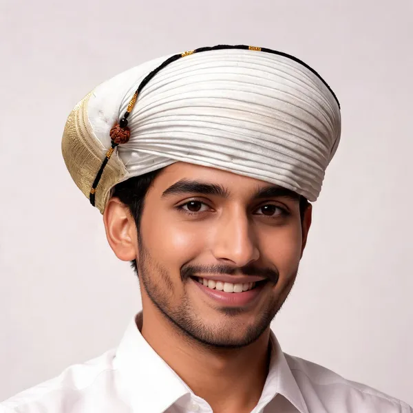 White_Cotton_Pleated_Turban_For_Men