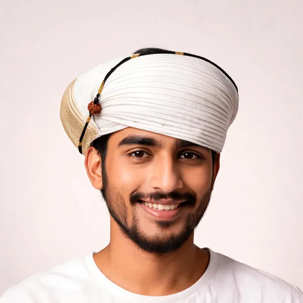 White_Cotton_Pleated_Turban_For_Men