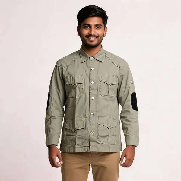Olive_Green_Cotton_Utility_Hunting_Shirt_Jacket_For_Men