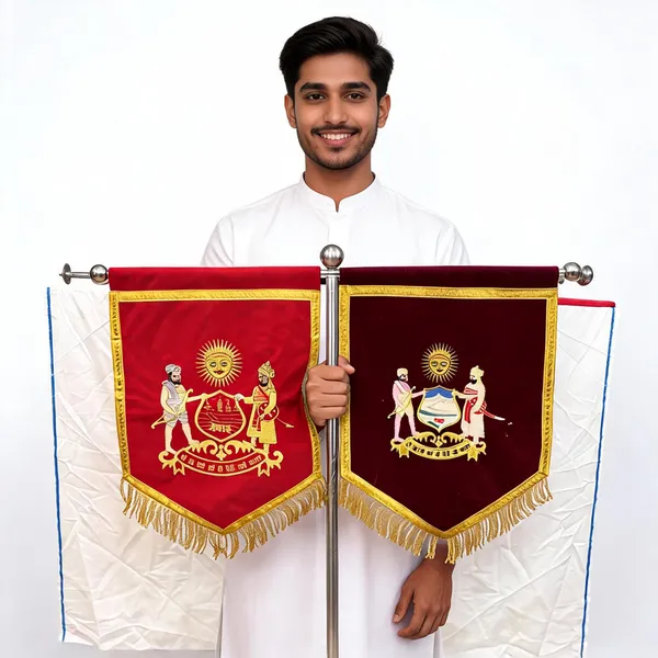 Velvet_Embroidered_Mewad_Rajput_T-Stand_Flag
