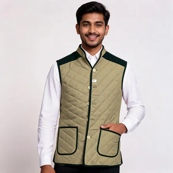 Beige_Matty_Fabric_Quilted_Sleeveless_Waistcoat_For_Men