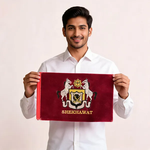Maroon_Velvet_Shekhawat_Rajput_Car_Flag
