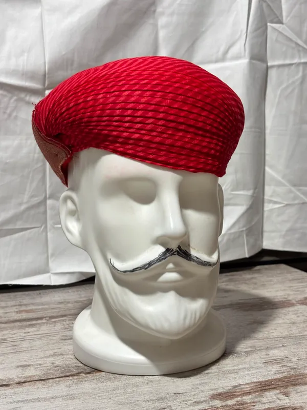 cotton_fabric_Red_Textured_Traditional_TARBAN