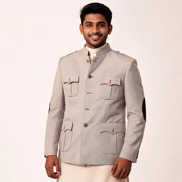 Cream_Matty_Bandhgala_Nehru_Jacket_For_Men