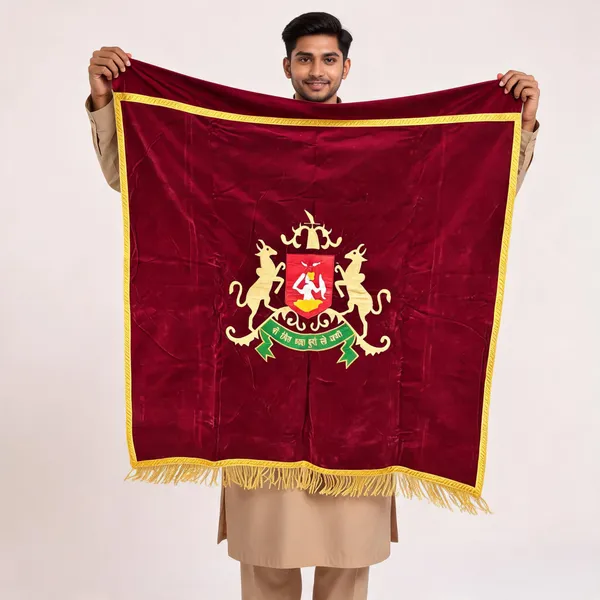 Velvet_Maroon_Hada_Rajput_Embroidered_Banner_Flag
