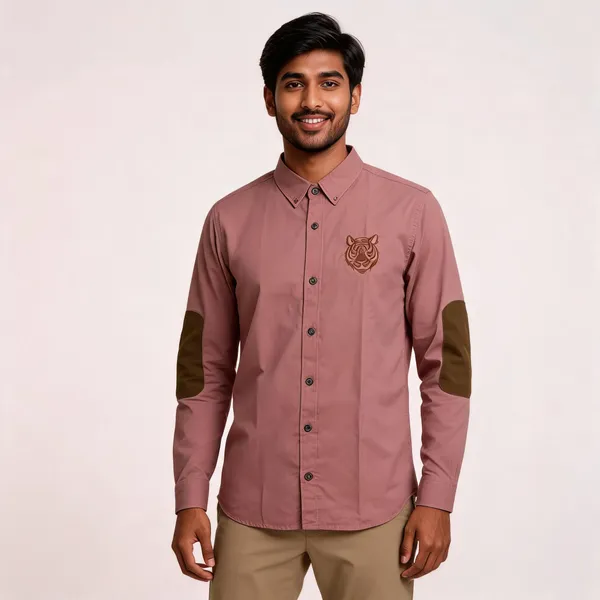 Rose_Cotton_Regular_Fit_Rajputana_Tiger_Embroidered_Shirt_For_Men